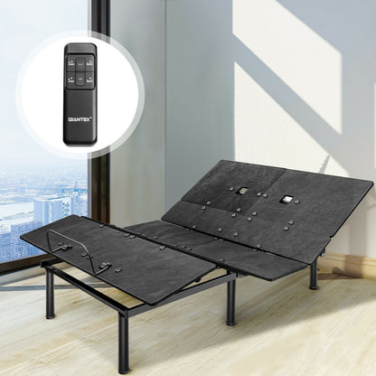 Queen Size Adjustable Bed Base, Head And Foot Incline, Black Simple Bed Frame at Gallery Canada