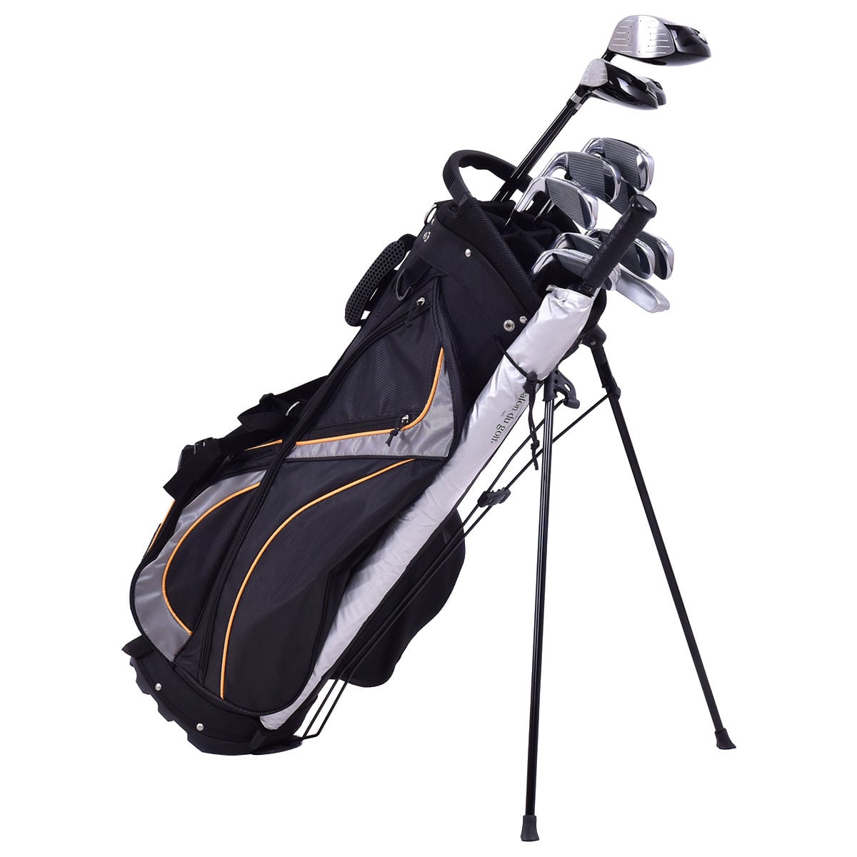 9 Inch Golf Stand Bag, Divider Carry Pockets Storage, Black Golf at Gallery Canada