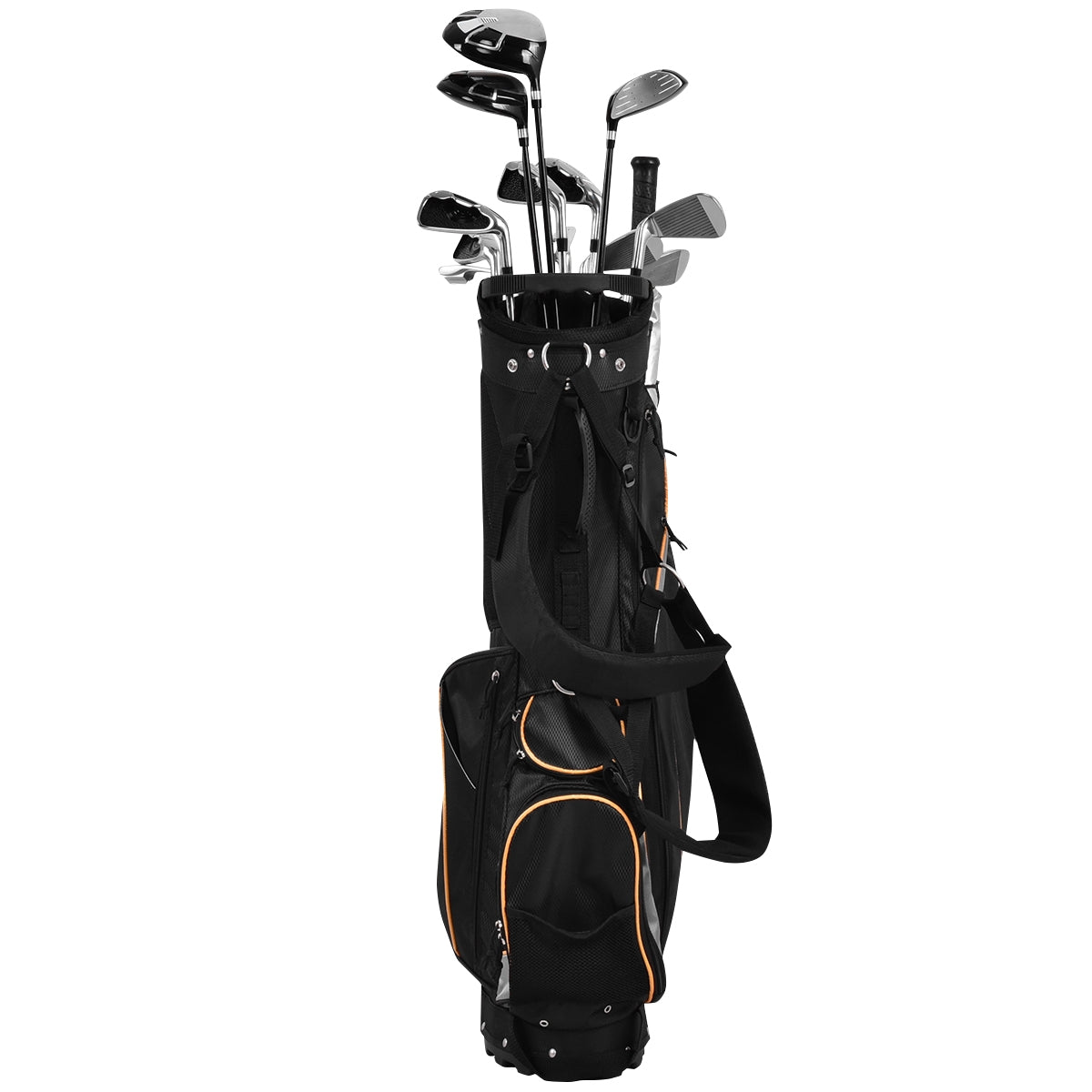 9 Inch Golf Stand Bag, Divider Carry Pockets Storage, Black Golf at Gallery Canada