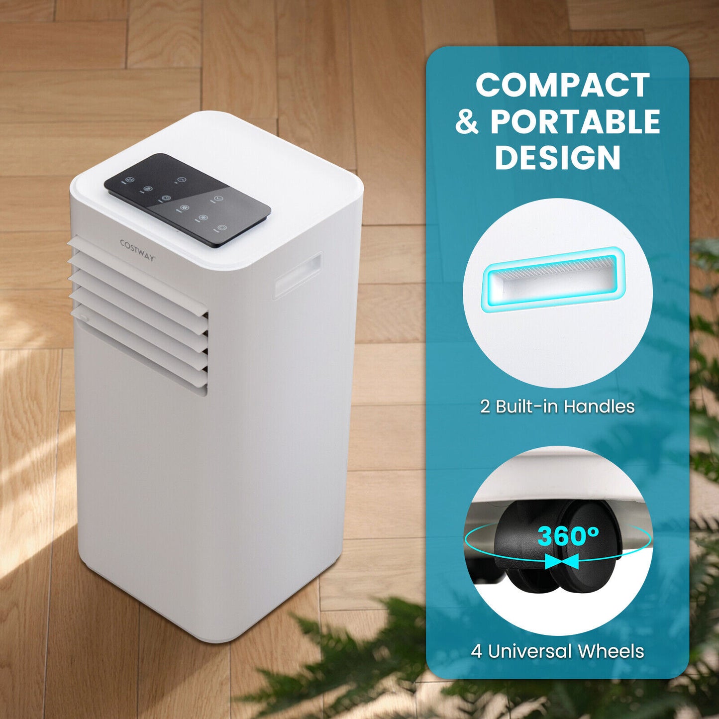 10000 BTU Portable Air Conditioner, Sleep Mode, White Portable Air Conditioners at Gallery Canada
