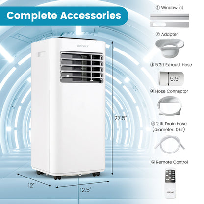 10000 BTU Portable Air Conditioner, Sleep Mode, White Portable Air Conditioners at Gallery Canada