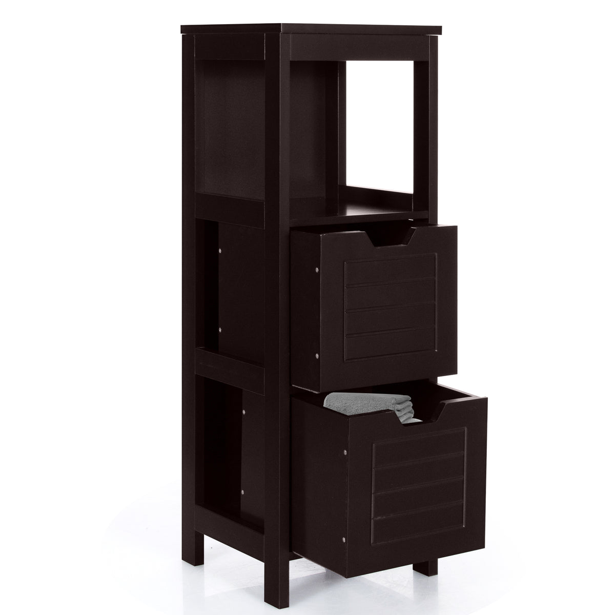 Wooden Floor Cabinet, Multifunction Storage Rack, Brown Floor Cabinets at Gallery Canada