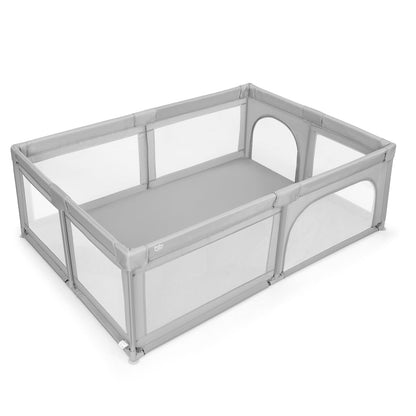 Extra Large Safety Baby Fence, 50 Ocean Balls, Gray Baby Playpen & Playards Gray at Gallery Canada