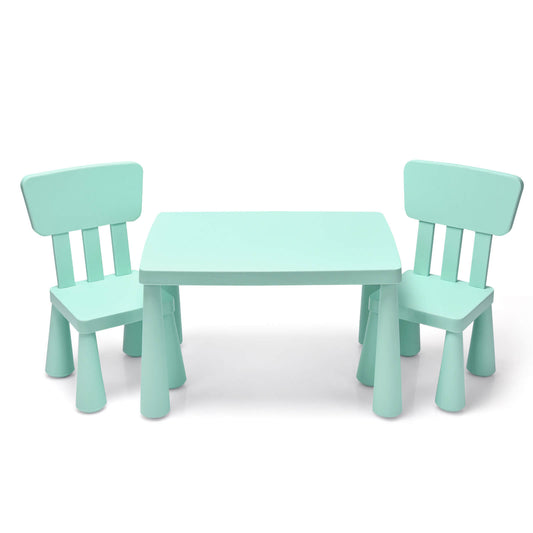 Toddler Activity Play Table And Chair Set, 3 Pieces, Green Kids Table & Chair Sets Green at Gallery Canada