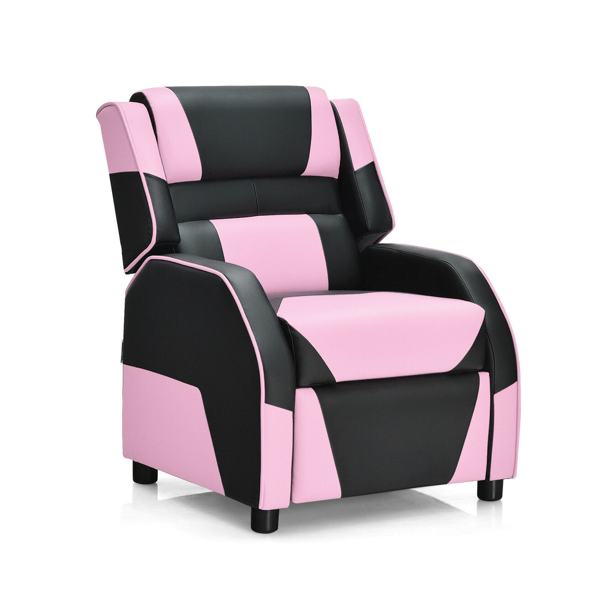 Kids Youth PU Leather Gaming Sofa Recliner, Pink Kids Chairs & Seating Pink at Gallery Canada