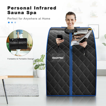 Portable Far Infrared Sauna With Heating Foot Pad, Chair, Black Spa & Salon at Gallery Canada