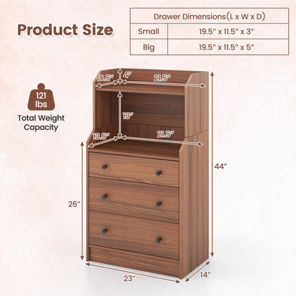 Modern Storage Dresser, Anti-Toppling Device, Walnut Dressers & Chests at Gallery Canada