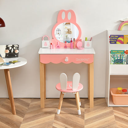 Kids Vanity Set With Mirror, Drawer, White Kids Vanities at Gallery Canada