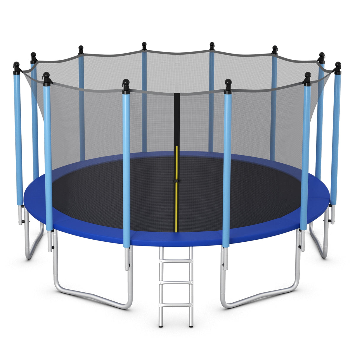 Outdoor Trampoline With Safety Net, 16 ft, Blue Trampolines at Gallery Canada