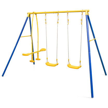 Metal Swing Set, 2 Swing Seats, 2 Glider Seats, Blue Swing & Playsets at Gallery Canada