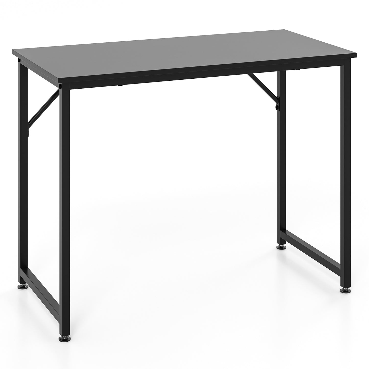 L Shaped Computer Desk, Writing Workstation, Black Writing Desks Black at Gallery Canada
