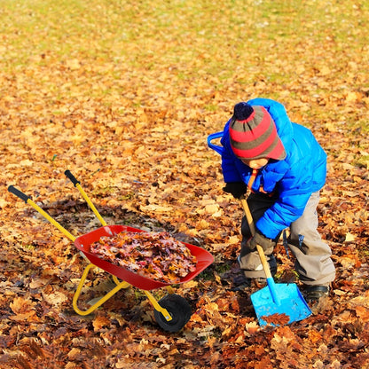 Kids Metal Wheelbarrow, Outdoor Garden Backyard Play Toy, Red Sandboxes at Gallery Canada