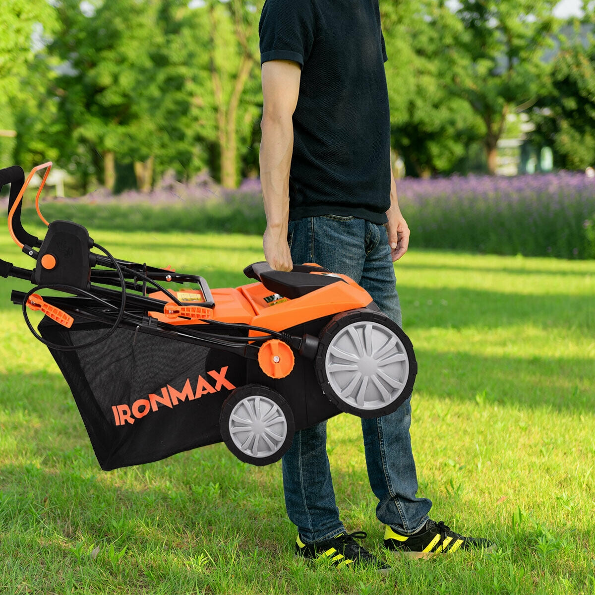 15 Inch 13 Amp Electric Scarifier, Collection Bag, Removable Blades, Orange Garden Tools at Gallery Canada