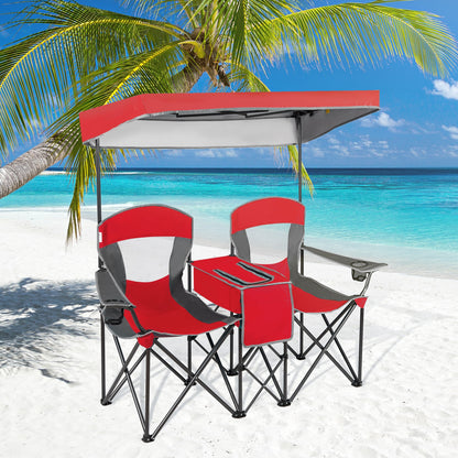 Portable Folding Camping Chair With Cup Holder, Red Camping Furniture at Gallery Canada