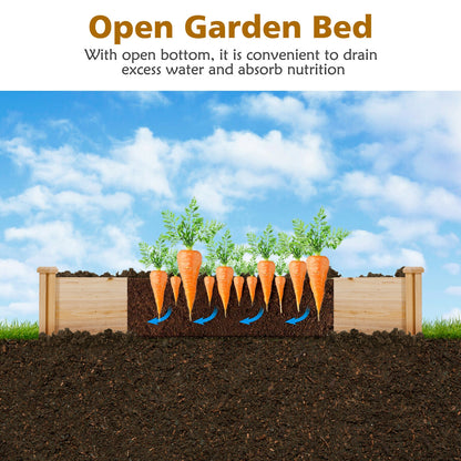 U-Shaped Wooden Garden Raised Bed, Natural Raised Garden Beds at Gallery Canada