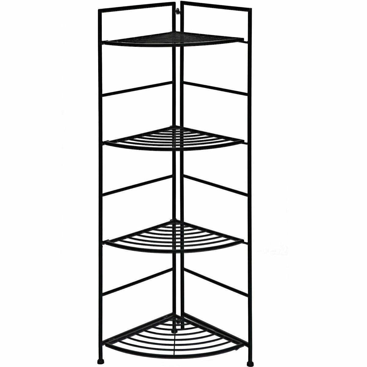 4 Tier Metal Shelf Plant Stand, Black Plant Stands Black at Gallery Canada