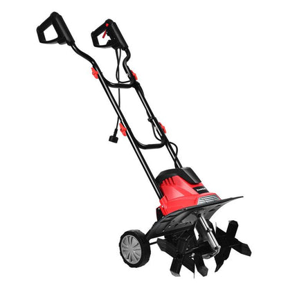 14-Inch 10 Amp Corded Electric Tiller, 9-Inch Tilling Depth, Black, Red Garden Tools at Gallery Canada