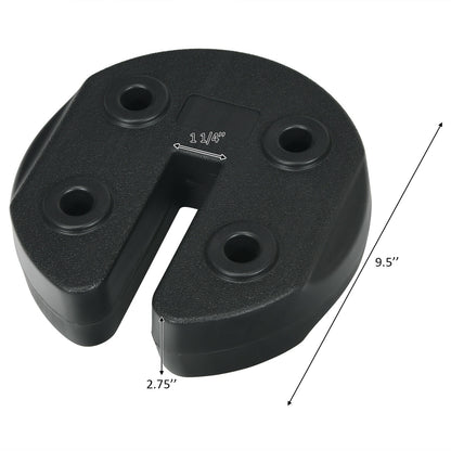 Set Of 6 Canopy Weights, 30lbs Weight Plate Kit, Black Outdoor Umbrella Bases at Gallery Canada