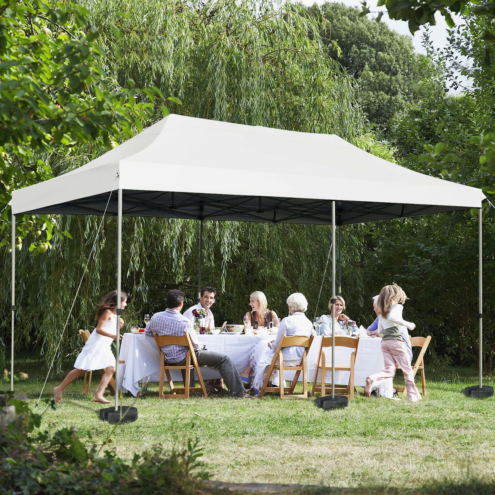 Set Of 6 Canopy Weights, 30lbs Weight Plate Kit, Black Outdoor Umbrella Bases at Gallery Canada