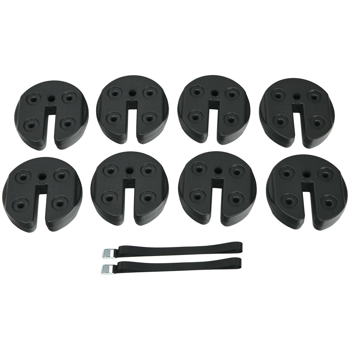 Set Of 8 Canopy Weights, 40lbs Weight Plate Kit, Black Outdoor Umbrella Bases at Gallery Canada