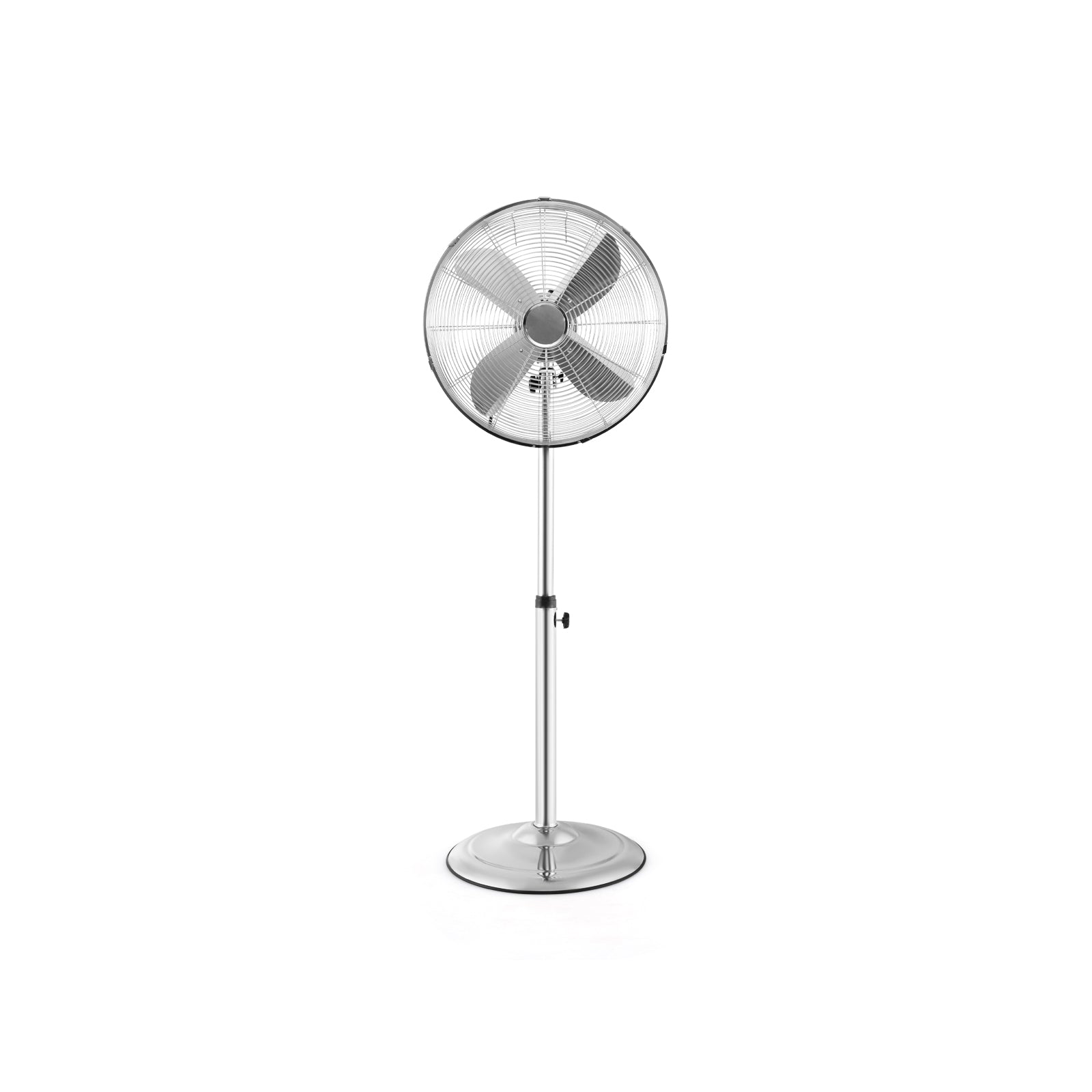 16 Inch Pedestal Standing Fan, 3 Speeds, Adjustable Height, Silver Fans at Gallery Canada