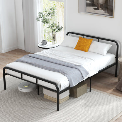 Full Bed Frame With Headboard, Footboard, Black Simple Bed Frame at Gallery Canada
