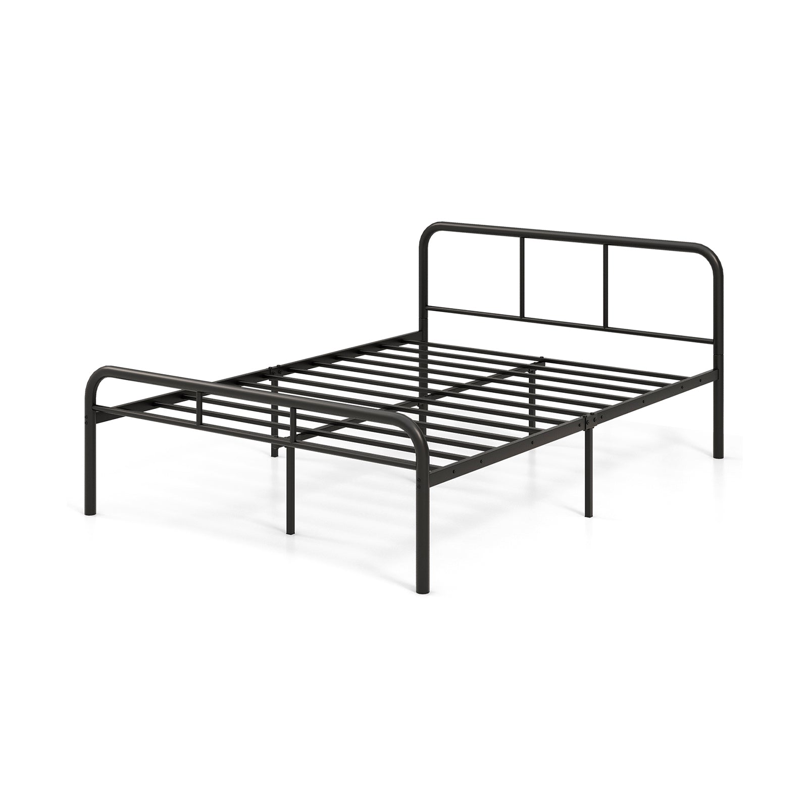Full Bed Frame With Headboard, Footboard, Black Simple Bed Frame Black at Gallery Canada