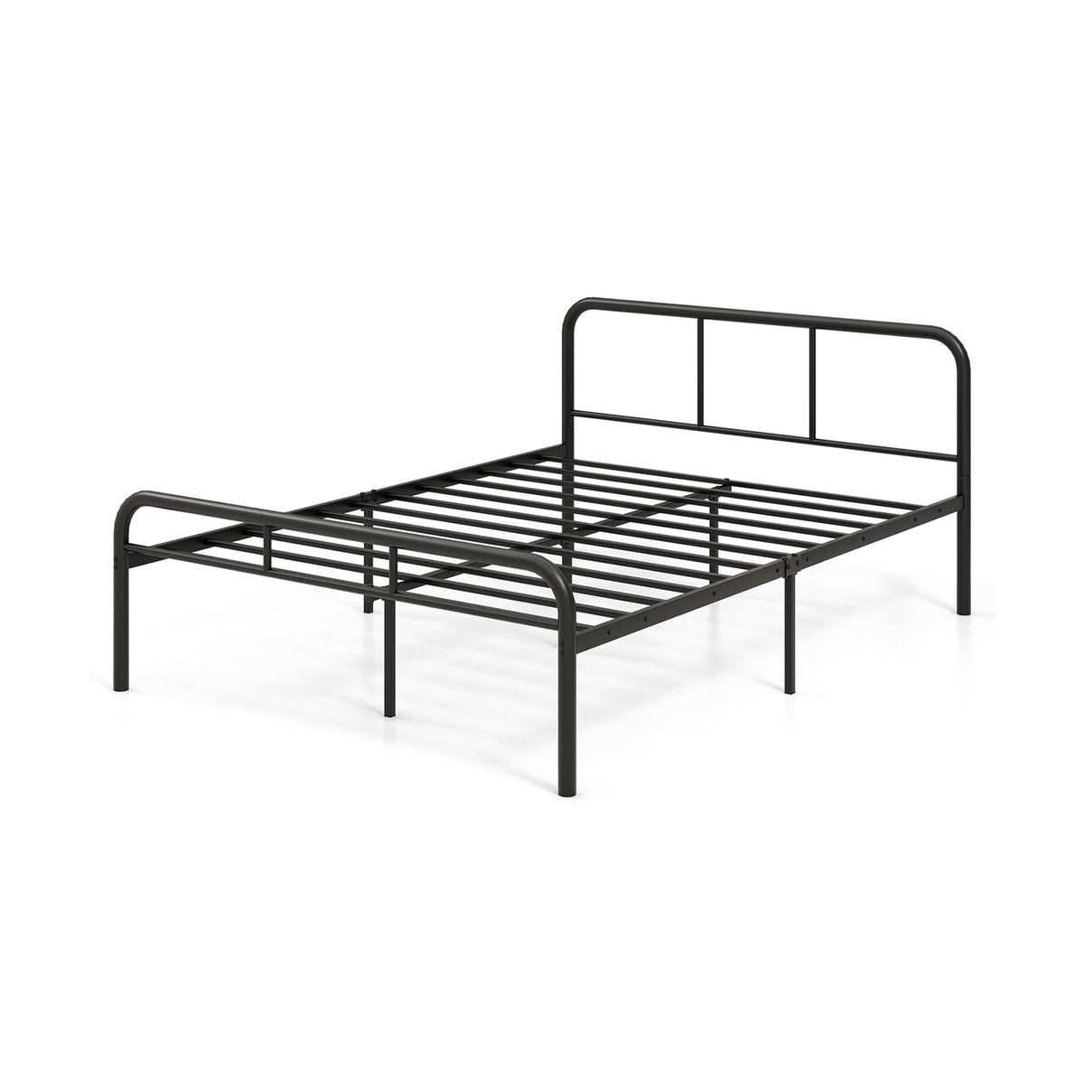 Full Bed Frame With Headboard, Footboard, Black Simple Bed Frame Black at Gallery Canada