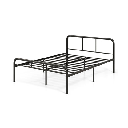 Full Bed Frame With Headboard, Footboard, Black Simple Bed Frame Black at Gallery Canada