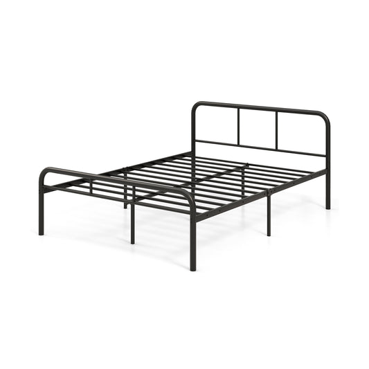 Full Bed Frame With Headboard, Footboard, Black Simple Bed Frame Black at Gallery Canada