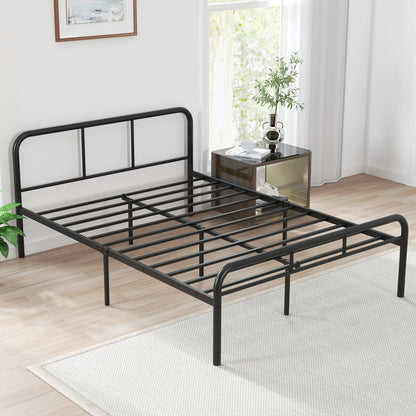 Full Bed Frame With Headboard, Footboard, Black Simple Bed Frame at Gallery Canada