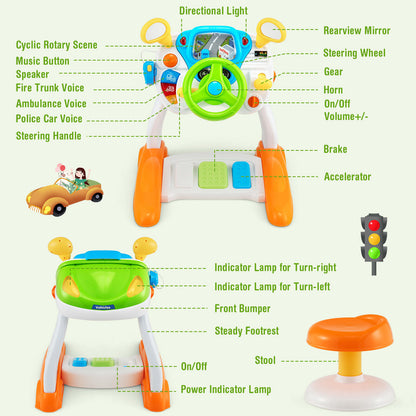 Kids Steering Wheel Toy Set With Lights, Sounds, Multicolor Pretend Toys at Gallery Canada