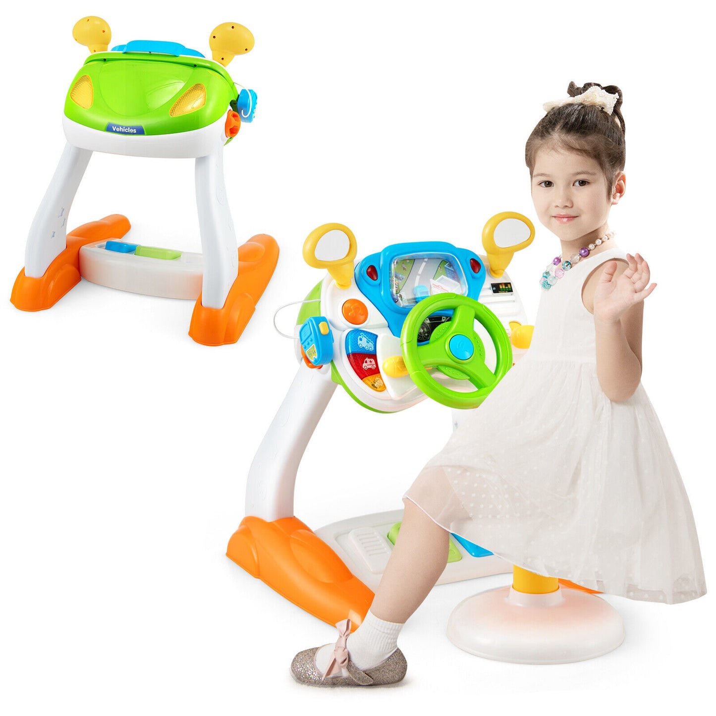 Kids Steering Wheel Toy Set With Lights, Sounds, Multicolor Pretend Toys at Gallery Canada