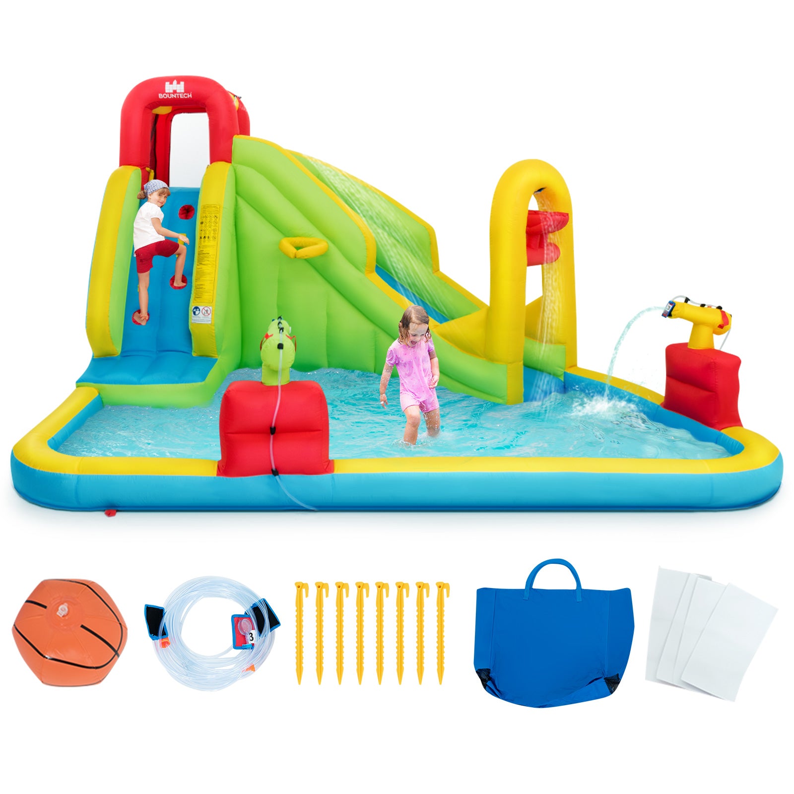 Inflatable Splash Jump Slide Water Bounce Without Blower Bounce House at Gallery Canada