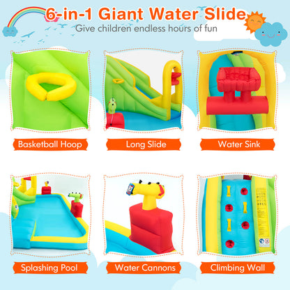 Inflatable Splash Jump Slide Water Bounce Without Blower Bounce House at Gallery Canada