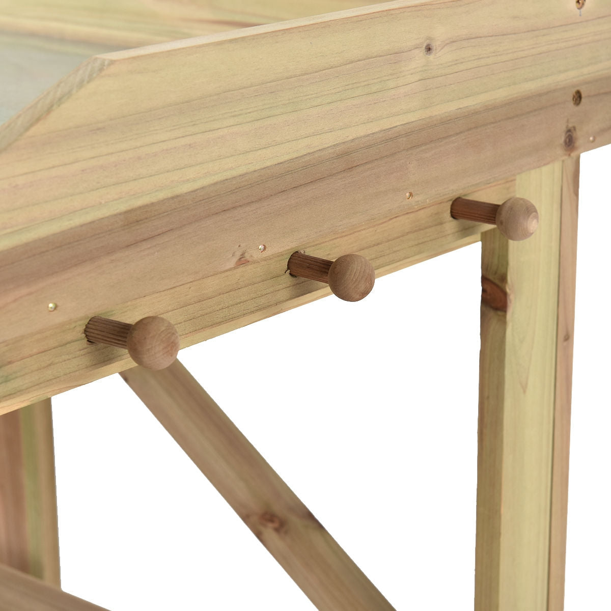 Wooden Planting Bench Work Station, Gray Potting Benches & Tables at Gallery Canada