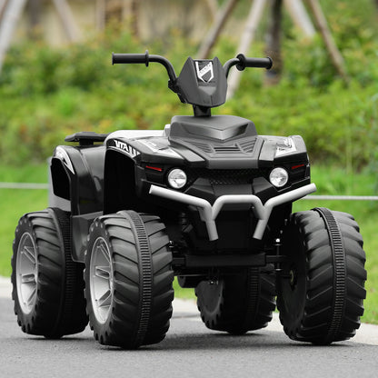 12V Kids Ride On ATV With LED Lights, Treaded Tires, Black Powered Ride On Toys at Gallery Canada