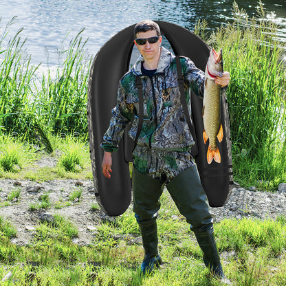 Inflatable Fishing Float With Adjustable Straps, Storage Pockets, Camouflage Surfing at Gallery Canada