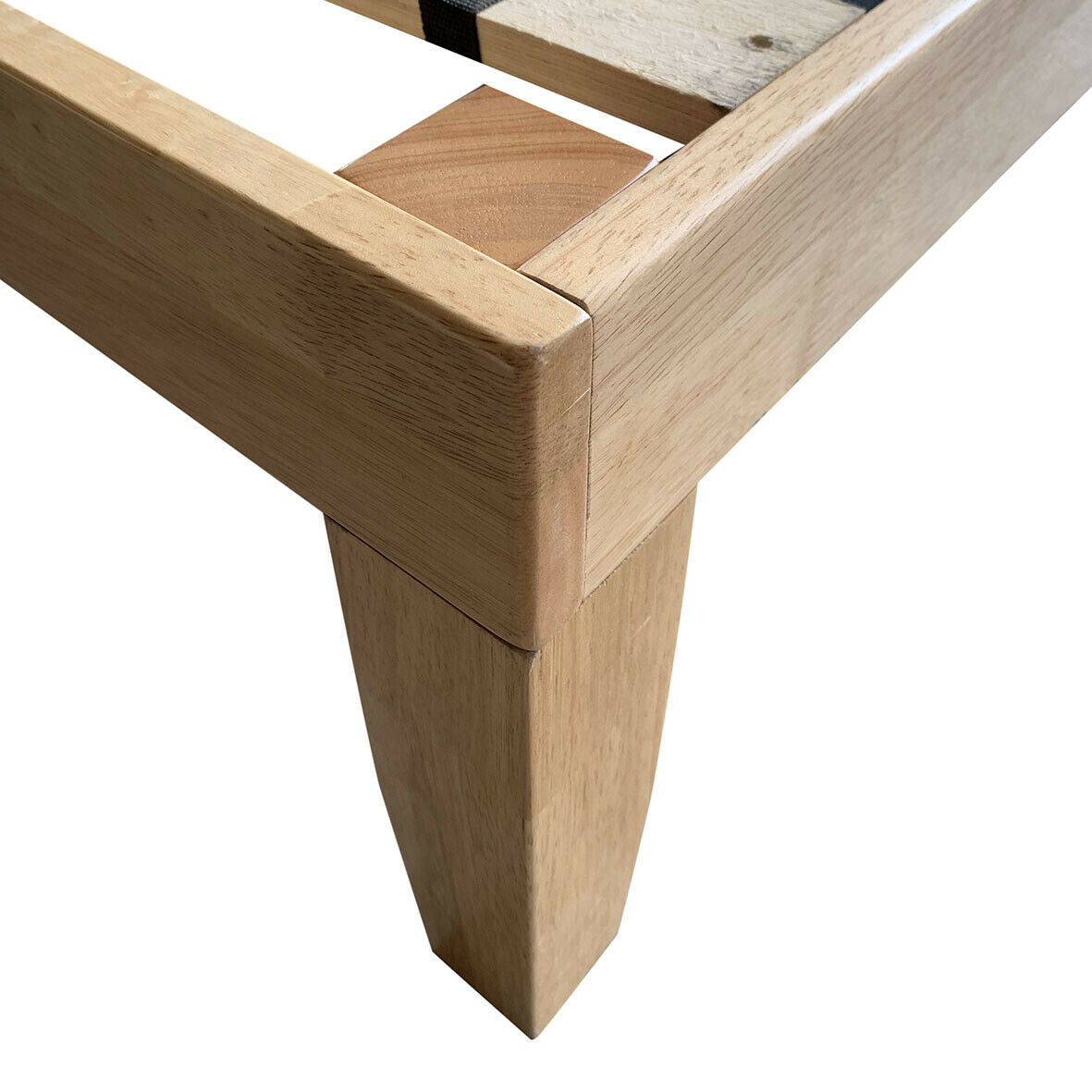Queen Size 14 Inch Wooden Bed Frame, Natural Simple Bed Frame at Gallery Canada