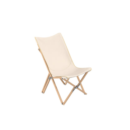 Set Of 2 Bamboo Dorm Chair With Storage Pocket, Beige Camping Furniture at Gallery Canada