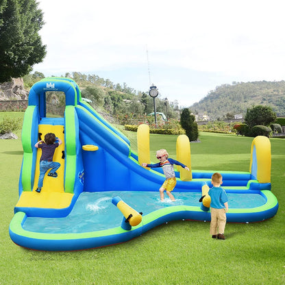 Inflatable Water Bounce, 735W Blower, Blue Bounce House at Gallery Canada