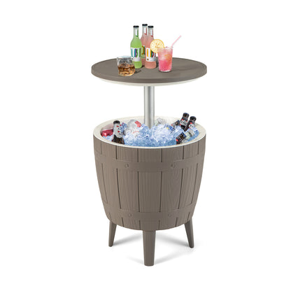 10 Gallon Cooler Bar Table, Outdoor Coffee Table, Brown Coolers Brown at Gallery Canada