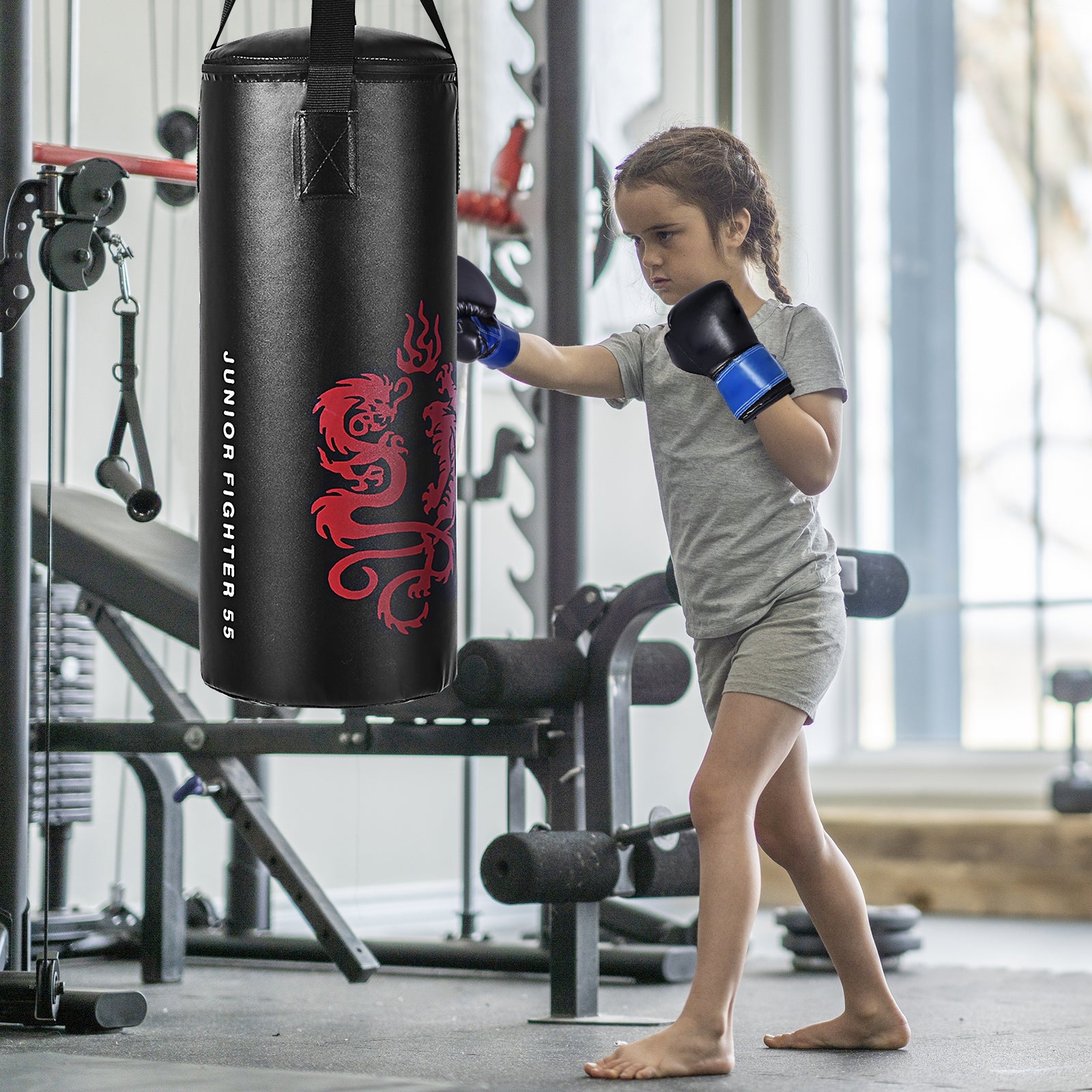 2 Feet Kids Gloves Skipping Rope Boxing Set, Black Boxing & Martial Arts at Gallery Canada