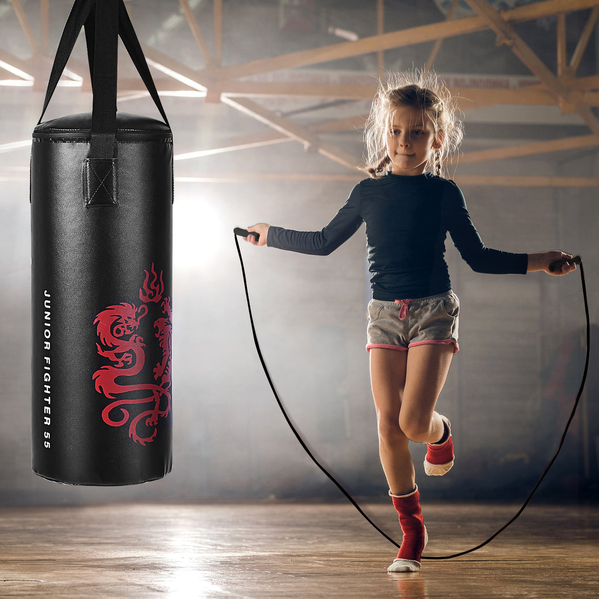 2 Feet Kids Gloves Skipping Rope Boxing Set, Black Boxing & Martial Arts at Gallery Canada