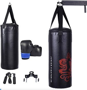 5 Pieces 40Lbs Boxing Set, Jump Rope, Gloves, Black Boxing & Martial Arts Black at Gallery Canada