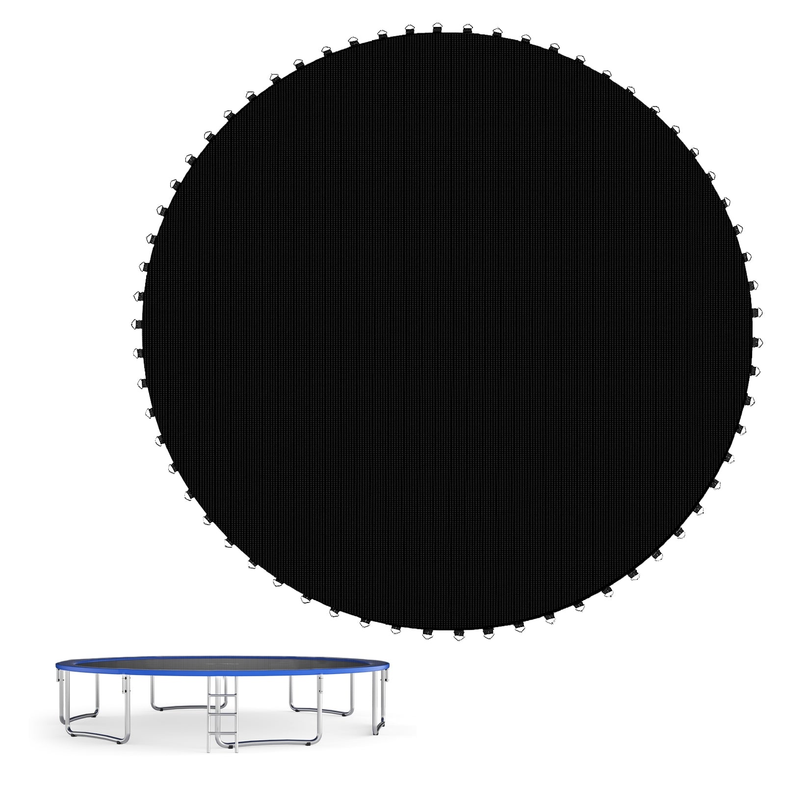 High-Elastic PP Replacement Jumping Mat, 12 ft, Black Trampoline Accessories at Gallery Canada