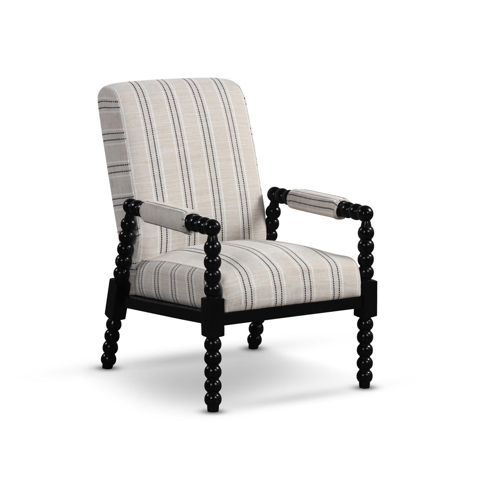 Upholstered Accent Chair, Rubber Wood Frame, Living Room, Beige Accent Chairs at Gallery Canada