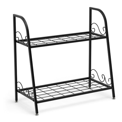 2-Tier Patio Metal Plant Stand Plant Stands at Gallery Canada