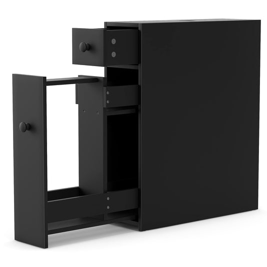 Bathroom Cabinet, Space Saver Storage Organizer, Black Floor Cabinets Black at Gallery Canada