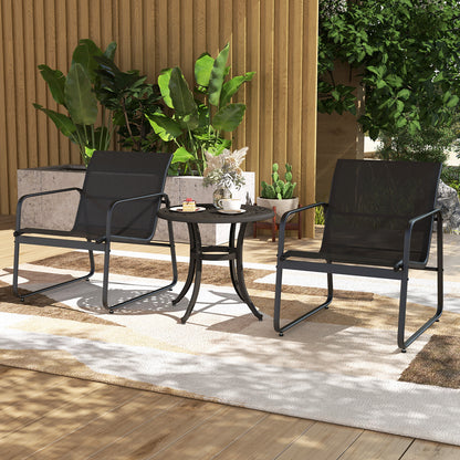 24 Inch Patio Side Table, Adjustable Footpads, Rustic Brown Patio Coffee Tables at Gallery Canada